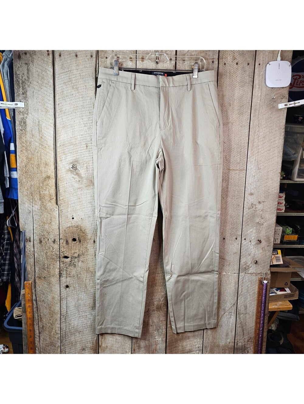 Dockers Smart 360 Flex Khaki Chino Pants Men's Size 34x30 Classic Fit Flat Front